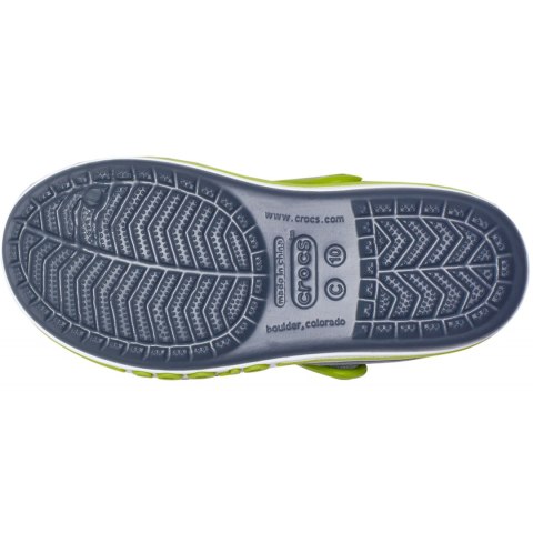 Sandały dla dzieci Crocs Bayaband szaro-zielone 205400 025 Sandały dla dzieci Crocs Bayaband szaro-zielone 205400 025