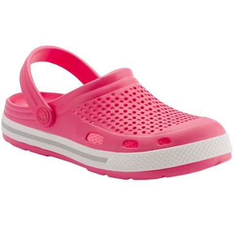 Chodaki damskie Coqui Lindo różowo-szare 6413-100-4246 Chodaki damskie Coqui Lindo różowo-szare 6413-100-4246