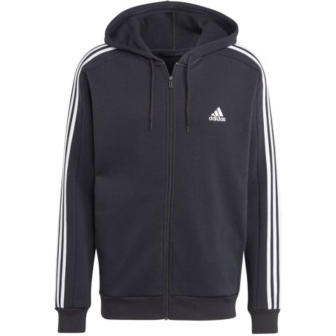 Bluza męska adidas Essentials Fleece 3-Stripes Full-Zip czarna IB4029 Bluza męska adidas Essentials Fleece 3-Stripes Full-Zip czarna IB4029