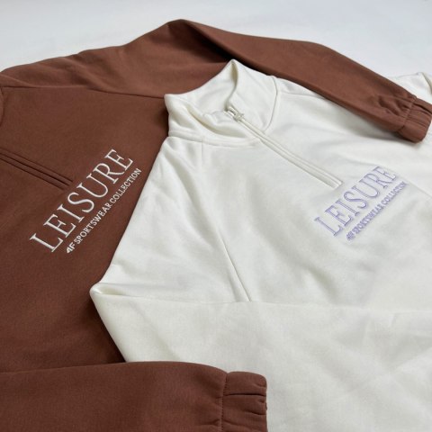 Bluza damska 4F F0718 brązowa 4FAW23TSWSF0718 81S Bluza damska 4F F0718 brązowa 4FAW23TSWSF0718 81S