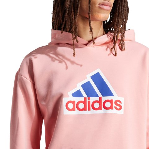 Bluza męska adidas FI BOS HD OLY różowa IS9597 Bluza męska adidas FI BOS HD OLY różowa IS9597