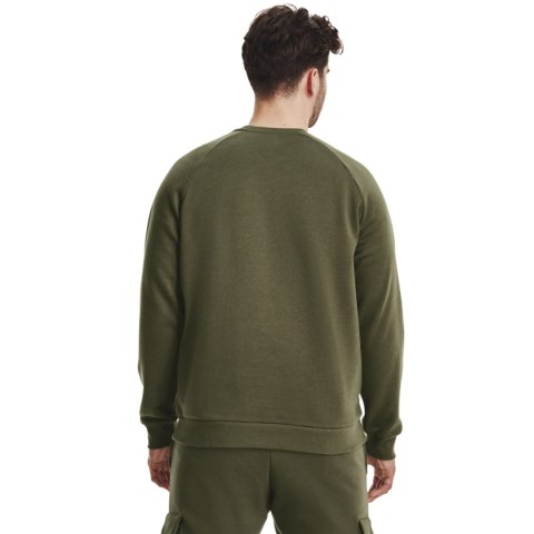 Bluza męska Under Armour Rival Fleece Crew khaki 1379755 390 Bluza męska Under Armour Rival Fleece Crew khaki 1379755 390