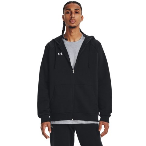 Bluza męska Under Armour Rival Fleece FZ Hoodie czarna 1379767 001 Bluza męska Under Armour Rival Fleece FZ Hoodie czarna 1379767 001