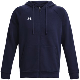 Bluza męska Under Armour Rival Fleece FZ Hoodie granatowa 1379767 410