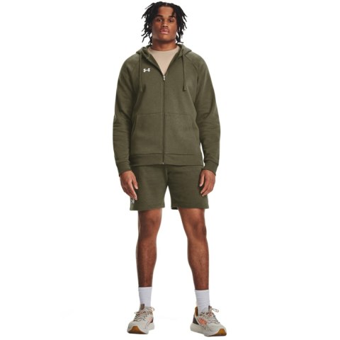 Bluza męska Under Armour Rival Fleece FZ Hoodie khaki 1379767 390 Bluza męska Under Armour Rival Fleece FZ Hoodie khaki 1379767 390