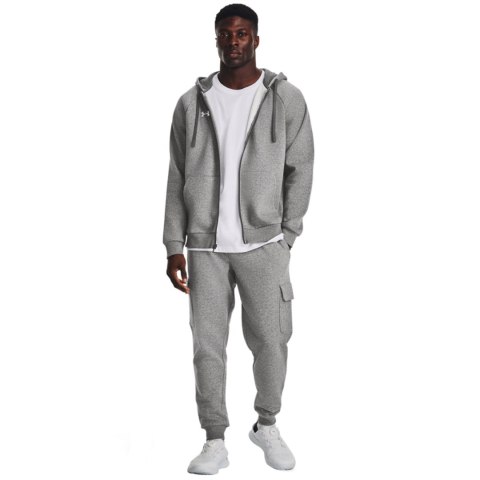 Bluza męska Under Armour Rival Fleece FZ Hoodie szara 1379767 025 Bluza męska Under Armour Rival Fleece FZ Hoodie szara 1379767 025