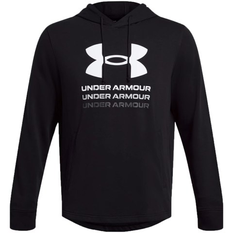 Bluza męska Under Armour UA Rival Terry Graphic Hoodie czarna 1386047 001 Bluza męska Under Armour UA Rival Terry Graphic Hoodie czarna 1386047 001