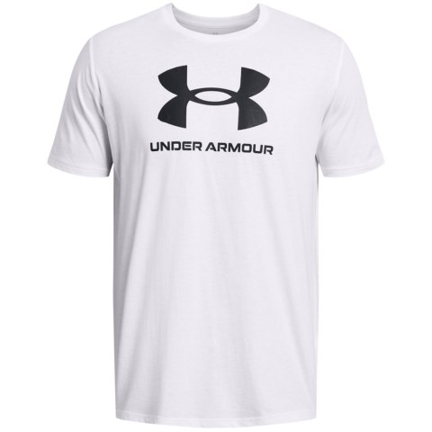 Koszulka męska Under Armour Sportstyle Logo biała 1382911 100 Koszulka męska Under Armour Sportstyle Logo biała 1382911 100