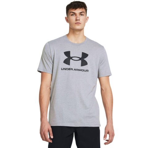 Koszulka męska Under Armour Sportstyle Logo szara 1382911 035 Koszulka męska Under Armour Sportstyle Logo szara 1382911 035