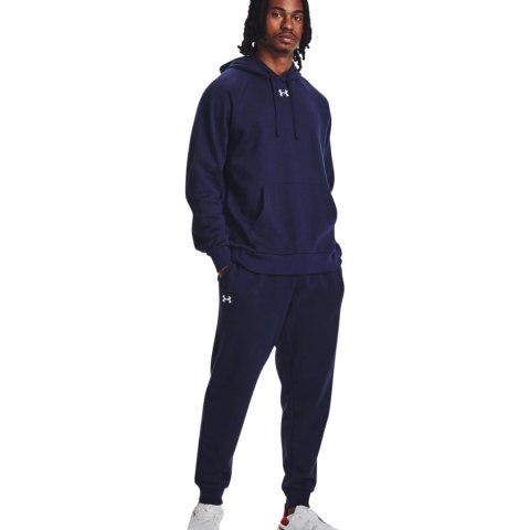 Spodnie męskie Under Armour Rival Fleece Joggers granatowe 1379774 410 Spodnie męskie Under Armour Rival Fleece Joggers granatowe 1379774 410