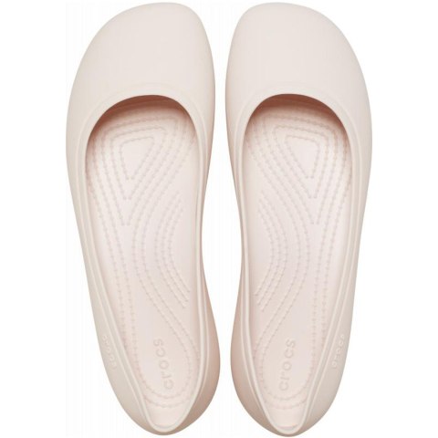 Buty damskie Crocs Brooklyn Flat beżowe 209384 6UR Buty damskie Crocs Brooklyn Flat beżowe 209384 6UR