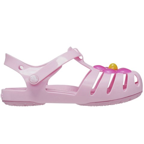 Sandały dla dzieci Crocs Isabela Charm Sandals różowe 208445 6S0 Sandały dla dzieci Crocs Isabela Charm Sandals różowe 208445 6S0