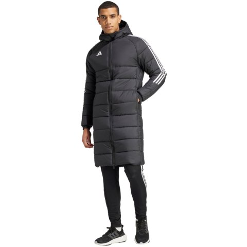 Kurtka męska adidas Tiro 24 L Coat czarna IJ7389 Kurtka męska adidas Tiro 24 L Coat czarna IJ7389