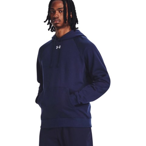 Bluza męska Under Armour Rival Fleece Hoodie granatowa 1379757 410 Bluza męska Under Armour Rival Fleece Hoodie granatowa 1379757 410
