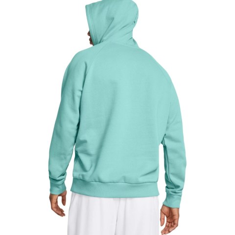 Bluza męska Under Armour Rival Fleece Hoodie miętowa 1379757 482 Bluza męska Under Armour Rival Fleece Hoodie miętowa 1379757 482