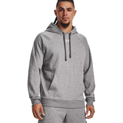 Bluza męska Under Armour Rival Fleece Hoodie szara 1379757 025 Bluza męska Under Armour Rival Fleece Hoodie szara 1379757 025