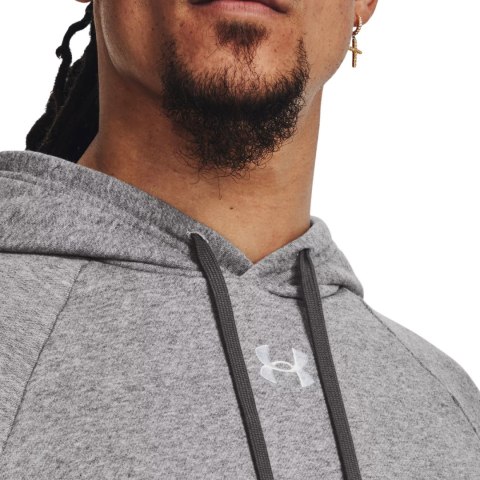 Bluza męska Under Armour Rival Fleece Hoodie szara 1379757 025 Bluza męska Under Armour Rival Fleece Hoodie szara 1379757 025