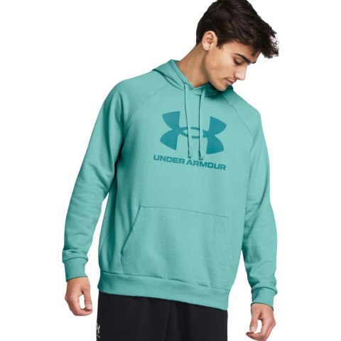 Bluza męska Under Armour Rival Fleece Logo HD morska 1379758 482 Bluza męska Under Armour Rival Fleece Logo HD morska 1379758 482