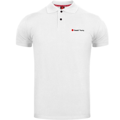 Koszulka męska Ozoshi Polo biała OZ93826 Koszulka męska Ozoshi Polo biała OZ93826