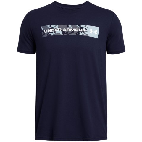 Koszulka męska Under Armour Camo Chest Stripe granatowa 1376830 410 Koszulka męska Under Armour Camo Chest Stripe granatowa 1376830 410