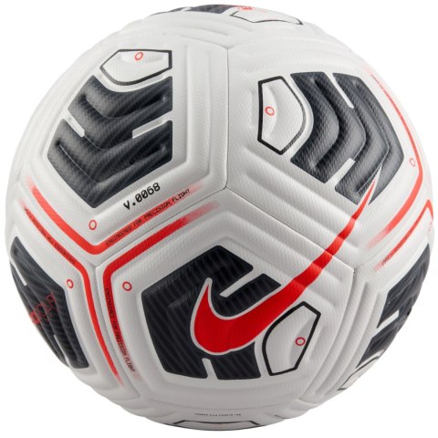 Piłka nożna Nike Academy Plus biało-czarno-pomarańczowa FZ2979 100 Piłka nożna Nike Academy Plus biało-czarno-pomarańczowa FZ2979 100