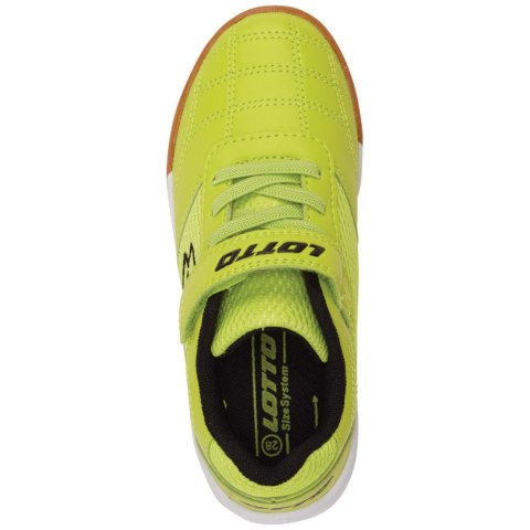 Buty dla dzieci Lotto Whizzer K limonkowo-czarne 2600120K 6311 Buty dla dzieci Lotto Whizzer K limonkowo-czarne 2600120K 6311