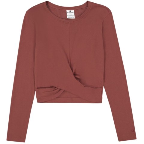 Koszulka damska Champion Crewneck Croptop brązowa 117435 MS524 Koszulka damska Champion Crewneck Croptop brązowa 117435 MS524