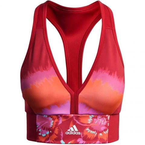 Stanik sportowy adidas Farm All-Over-Print Bra Top Aeroready W GM7144