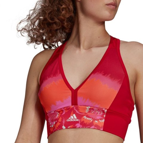 Stanik sportowy adidas Farm All-Over-Print Bra Top Aeroready W GM7144