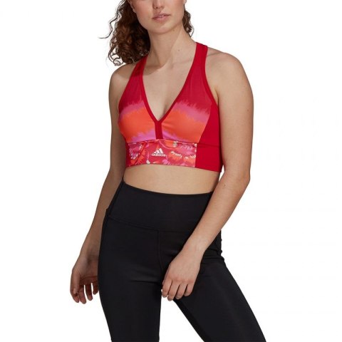 Stanik sportowy adidas Farm All-Over-Print Bra Top Aeroready W GM7144