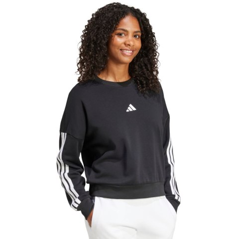 Bluza damska adidas Essentials 3-Stripes French Terry czarna JE0016 Bluza damska adidas Essentials 3-Stripes French Terry czarna JE0016