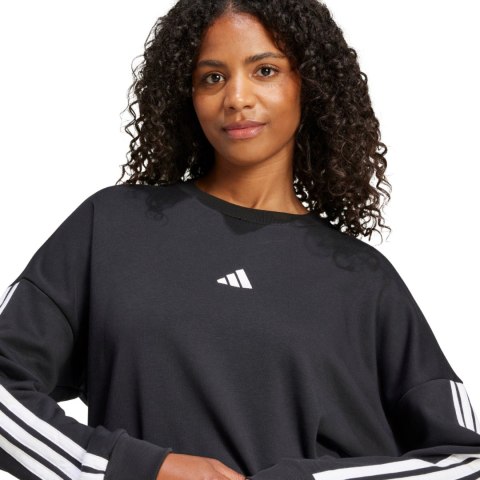 Bluza damska adidas Essentials 3-Stripes French Terry czarna JE0016 Bluza damska adidas Essentials 3-Stripes French Terry czarna JE0016