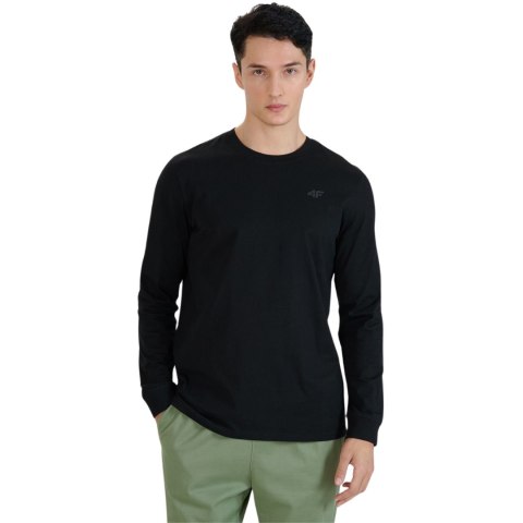 Koszulka męska 4F Longsleeve M432 głęboka czerń 4FWMM00TLONM432 20S