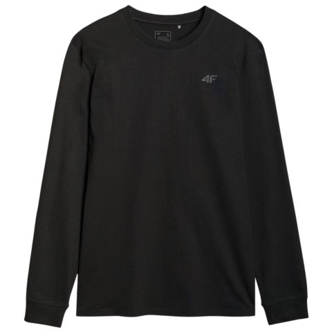Koszulka męska 4F Longsleeve M432 głęboka czerń 4FWMM00TLONM432 20S