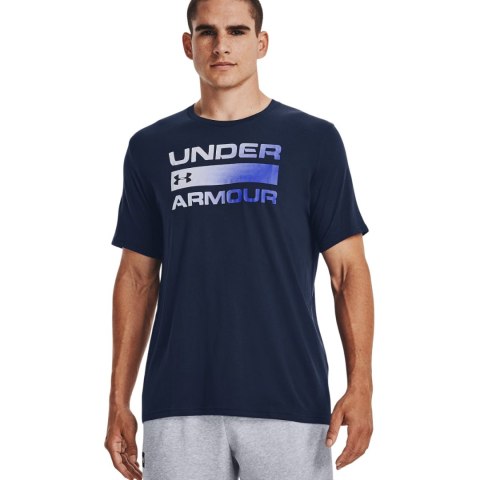 Koszulka męska Under Armour Team Issue Wordmarsk SS granatowa 1329582 408 Koszulka męska Under Armour Team Issue Wordmarsk SS granatowa 1329582 408