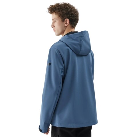 Kurtka męska softshell 4F M324 denim 4FWSS25TSOFM324 32S