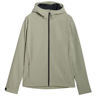 Kurtka męska softshell 4F M324 oliwkowa 4FWSS25TSOFM324 44S