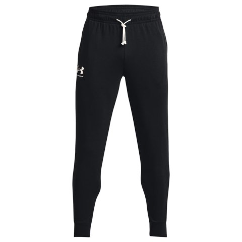 Spodnie męskie Under Armour Rival Terry Jogger czarne 1380843 001 Spodnie męskie Under Armour Rival Terry Jogger czarne 1380843 001