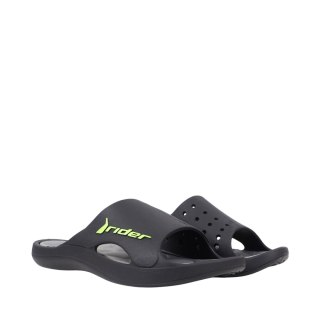 Klapki męskie Rider Bay XIV AD czarno-szaro-zielone 83632-AZ135