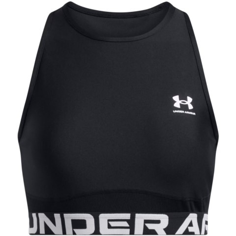 Koszulka damska Under Armour HeatGear Rib Tank czarna 1388694 001 Koszulka damska Under Armour HeatGear Rib Tank czarna 1388694 001