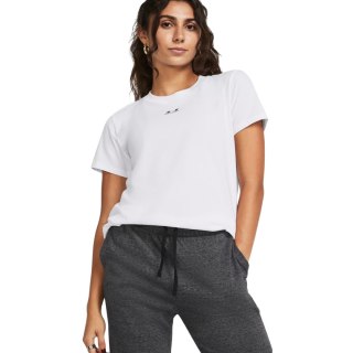 Koszulka damska Under Armour Rival Core SS biała 1383648 100