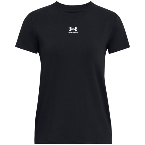 Koszulka damska Under Armour Rival Core SS czarna 1383648 001 Koszulka damska Under Armour Rival Core SS czarna 1383648 001