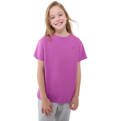 Koszulka dla dziewczynki 4F F2326 ciemny fiolet 4FJWSS25TTSHF2326 50S Koszulka dla dziewczynki 4F F2326 ciemny fiolet 4FJWSS25TTSHF2326 50S