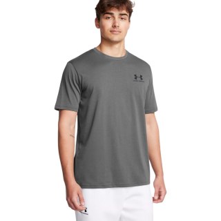 Koszulka męska Under Armour Sportstyle Left Chest SS szara 1326799 025