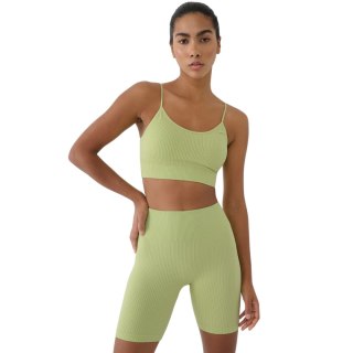 Stanik sportowy 4F F151 jasna zieleń 4FWSS25USBAF151 42S