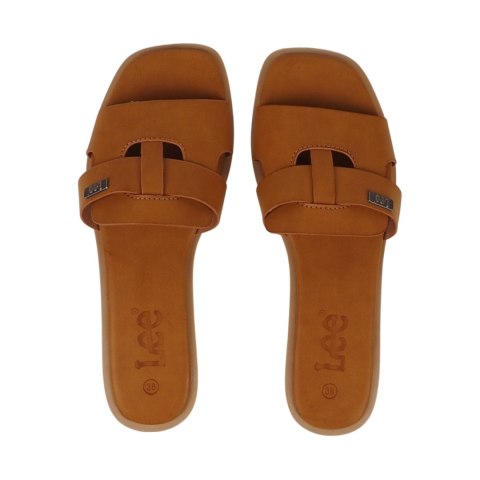 Klapki damskie Lee Estill Slider Low brązowe 50251024 35A