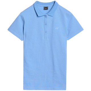 Koszulka damska polo 4F F365 denim 4FWMM00TPTSF365 32S