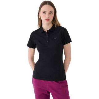 Koszulka damska polo 4F F365 głęboka czerń 4FWMM00TPTSF365 20S