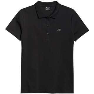 Koszulka damska polo 4F F365 głęboka czerń 4FWMM00TPTSF365 20S