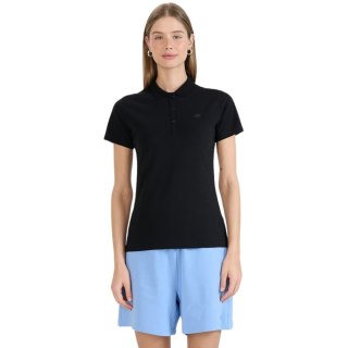 Koszulka damska polo 4F F514 głęboka czerń 4FWMM00TPTSF514 20S